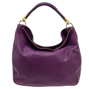 Yves Saint Laurent Purple Leather Roady